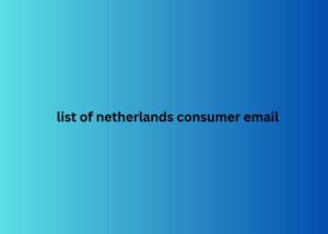 list of netherlands consumer email