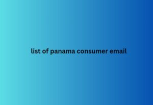 list of panama consumer email