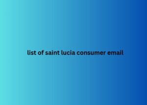 list of saint lucia consumer email