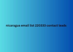 nicaragua email list 220333 contact leads