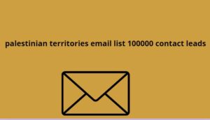 palestinian territories email list 100000 contact leads